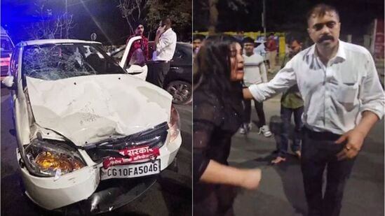 गाडी चालवताना तरुणाच्या मांडीवर बसली होती रशियन गर्ल; कारवरील ताबा सुटला अन् नंतर...; रायपुरमध्ये नेमकं काय घडलं ?