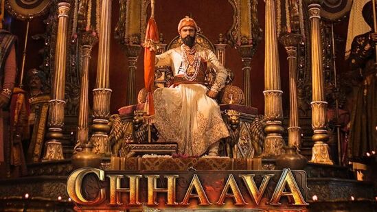 The poster of the film Chhava, which is based on Maratha ruler Chhatrapati Sambhaji.