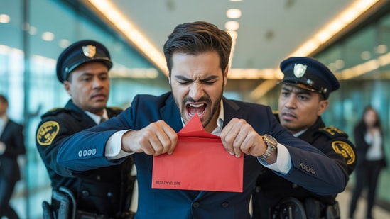 रेड एन्व्हलपचे रहस्य अधिक गूढ; एका व्यक्तीने विमानतळावरच एन्व्हलप (पाकीट) खाल्ले, ज्यामुळे पाहणारे आणि इंटरनेट वापरकर्ते दोघेही अवाक् झाले.