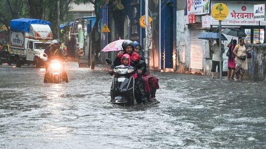 Mumbai rain: The weather forecast for Monday, as per IMD, is "generally cloudy sky with heavy rain".