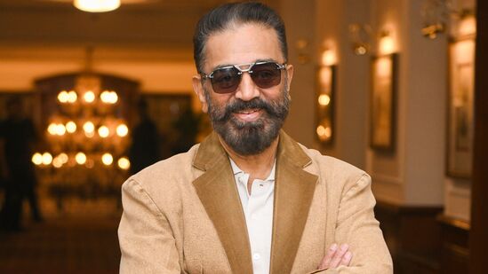 New Delhi: Veteran actor Kamal Haasan poses for photographs during a press meet for his upcoming film 'Thug Life', in New Delhi, Monday, May 26, 2025. (PTI Photo)(PTI05_26_2025_000650B)