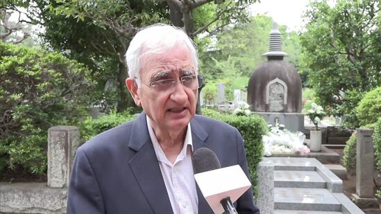 Tokyo, May 24 (ANI): All-Party Parliamentary Delegation member Congress leader Salman Khurshid speaks to the media after paying floral tribute to freedom fighter Rash Behari Bose, at Tama Cemetery during Operation Sindoor global outreach, in Tokyo on Saturday. (ANI Photo)

