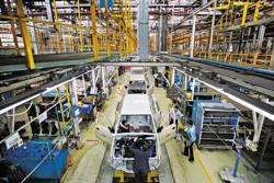A file photo of General Motors Co.’s manufacturing plant in Halol, Gujarat. A file photo of General Motors Co.’s manufacturing plant in Halol, Gujarat.