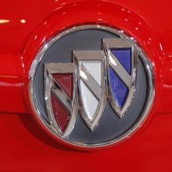 A Buick logo is seen at the 2017 New York International Auto Show in New York City.