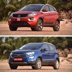 The Nexon is an all-new car and marks Tata’s debut into the compact SUV segment, while Ford has massively updated the EcoSport, the car that virtually kick-started the segment.