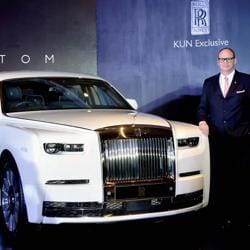 Rolls-Royce Asia Pacific Regional Director Paul Harris at the launch of 8th generation Phantom priced up to Rs 11.35 crore in Chennai on Thursday.