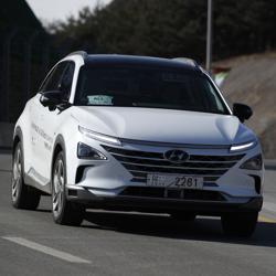 Hyundai's Nexo near the Pyeongchang Olympic Stadium in Pyeongchang, South Korea in February. Hyundai's Nexo near the Pyeongchang Olympic Stadium in Pyeongchang, South Korea in February.