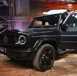 Mercedes-Benz MD and CEO Martin Schwenk poses with the newly unvelied Mercedes-Benz G350d in Mumbai. Mercedes-Benz MD and CEO Martin Schwenk poses with the newly unvelied Mercedes-Benz G350d in Mumbai.