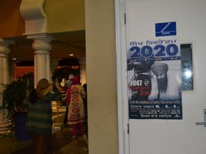 A poster on the Punjab Referendum 2020, San Jose, California, 2018(HT) A poster on the Punjab Referendum 2020, San Jose, California, 2018(HT)