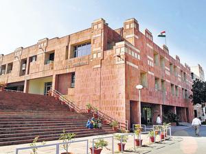 File photo of JNU administrative building.((Ajay Aggarwal/HT file photo)) File photo of JNU administrative building.((Ajay Aggarwal/HT file photo))