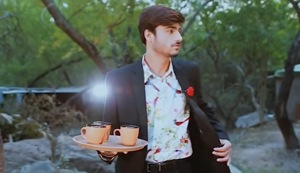 Screenshot of Arshad Khan starring in a music video called “Chaiwala - feat. Arshad Khan.”