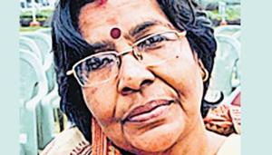 Usha Sinha, wife of former Bihar School Examination Board (BSEB) chairperson Lalkeshwar Prasad Singh, an accused in the intermediate toppers’ scam, was released on bail.(HT Photo) Usha Sinha, wife of former Bihar School Examination Board (BSEB) chairperson Lalkeshwar Prasad Singh, an accused in the intermediate toppers’ scam, was released on bail.(HT Photo)