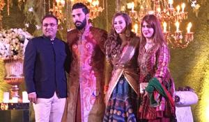 Yuvraj Singh and Hazel Keech celebrated their wedding reception in New Delhi.(HT Photo) Yuvraj Singh and Hazel Keech celebrated their wedding reception in New Delhi.(HT Photo)