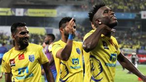Kervens Belfort scored the winner for Kerala Blasters against Delhi Dynamos in their Indian Super League encounter.(Photo: ISL) Kervens Belfort scored the winner for Kerala Blasters against Delhi Dynamos in their Indian Super League encounter.(Photo: ISL)