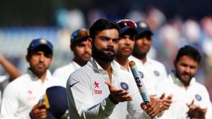 Skipper Virat Kohli was named the man of the match.(REUTERS) Skipper Virat Kohli was named the man of the match.(REUTERS)