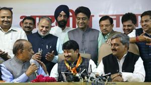 The newly appointed Delhi BJP president Manoj Tiwari will be meeting party councillors next week.(Sanchit Khanna/HT FILE) The newly appointed Delhi BJP president Manoj Tiwari will be meeting party councillors next week.(Sanchit Khanna/HT FILE)