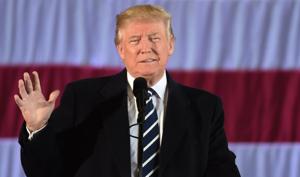 (FILES) This file photo taken on December 9, 2016 shows US President-elect Donald Trump speaks at a "get-out-the-vote" rally in Baton Rouge, Louisiana. President-elect Donald Trump said he will announce his choice to fill the prized post of secretary of state on December 13, 2016, ending weeks-long speculation over the globally important vacancy. "I will be making my announcement on the next Secretary of State tomorrow morning," Trump said December 12, using his favored medium, Twitter. / AFP PHOTO / DON EMMERT(AFP) (FILES) This file photo taken on December 9, 2016 shows US President-elect Donald Trump speaks at a "get-out-the-vote" rally in Baton Rouge, Louisiana. President-elect Donald Trump said he will announce his choice to fill the prized post of secretary of state on December 13, 2016, ending weeks-long speculation over the globally important vacancy. "I will be making my announcement on the next Secretary of State tomorrow morning," Trump said December 12, using his favored medium, Twitter. / AFP PHOTO / DON EMMERT(AFP)