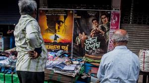 Double Feluda and Byomkesh Pawrbo are running to packed houses.(Amlan Biswas)