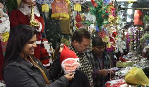 Be it corporates, schools, retailers, malls or government offices, all bulk orders for Christmas trees and decorations from across Delhi-NCR, Punjab, Uttar Pradesh, Haryana and even northeastern states are placed in this market. Be it corporates, schools, retailers, malls or government offices, all bulk orders for Christmas trees and decorations from across Delhi-NCR, Punjab, Uttar Pradesh, Haryana and even northeastern states are placed in this market.