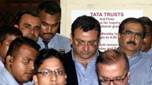 Ousted chairman of Tata Sons, Cyrus Mistry, leaves the Bombay House in Mumbai.(PTI File Photo) Ousted chairman of Tata Sons, Cyrus Mistry, leaves the Bombay House in Mumbai.(PTI File Photo)