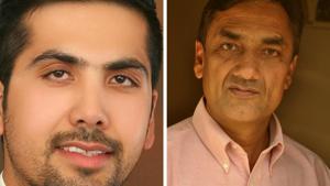 Angad Saini and (right) Satvir Singh Palli Jhiiki(HT Photo) Angad Saini and (right) Satvir Singh Palli Jhiiki(HT Photo)