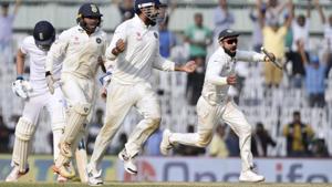 India captain Virat Kohli and teammates celebrate after sealing the fifth Test against England at the MA Chidambaram Stadium in Chennai on Tuesday. India beat England 4-0 in the five-match series but the players will miss out on a a bonus as the BCCI is cash strapped thanks to the ongoing legal battle at Supreme Court against the Lodha Committee recommendations.(PTI) India captain Virat Kohli and teammates celebrate after sealing the fifth Test against England at the MA Chidambaram Stadium in Chennai on Tuesday. India beat England 4-0 in the five-match series but the players will miss out on a a bonus as the BCCI is cash strapped thanks to the ongoing legal battle at Supreme Court against the Lodha Committee recommendations.(PTI)
