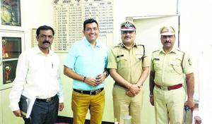 Chef Sanjeev Kapoor with IGP (Prisons) Rajvardhan Sinha and IPS and jail superintendent Harshad Ahirrao. Chef Sanjeev Kapoor with IGP (Prisons) Rajvardhan Sinha and IPS and jail superintendent Harshad Ahirrao.