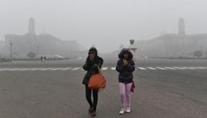 Delhi residents woke up to a cold, dreary Christmas morning as visibility dipped due to dense fog and air quality fell to the ‘severe’ category.(Arvind Yadav / Hindustan Times) Delhi residents woke up to a cold, dreary Christmas morning as visibility dipped due to dense fog and air quality fell to the ‘severe’ category.(Arvind Yadav / Hindustan Times)