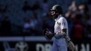 South Africa’s Hashim Amla became the 10,000th batsman to be dismissed LBW in Test cricket.(REUTERS) South Africa’s Hashim Amla became the 10,000th batsman to be dismissed LBW in Test cricket.(REUTERS)