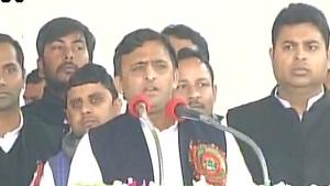 Akhilesh Yadav lashed out against his uncle Shivpal Yadav, with whom he is locked in a months-long battle for control of the party.(ANI Photo) Akhilesh Yadav lashed out against his uncle Shivpal Yadav, with whom he is locked in a months-long battle for control of the party.(ANI Photo)