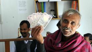 The jury on demonetisation is still out and the five assembly elections will be the closest one will get to a referendum on an issue, which is now totally linked to the prime minister’s persona(Subhendu Ghosh/HT) The jury on demonetisation is still out and the five assembly elections will be the closest one will get to a referendum on an issue, which is now totally linked to the prime minister’s persona(Subhendu Ghosh/HT)
