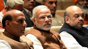 The BJP, which did have a tradition of inner democracy, has been taken over by Narendra Modi. So another of Ambedkar’s warnings has been ignored.(AFP) The BJP, which did have a tradition of inner democracy, has been taken over by Narendra Modi. So another of Ambedkar’s warnings has been ignored.(AFP)