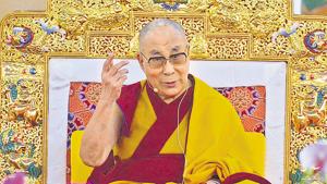 The Dalai Lama giving a discourse at Bodh Gaya. HT file photo/Rajesh Kumar The Dalai Lama giving a discourse at Bodh Gaya. HT file photo/Rajesh Kumar