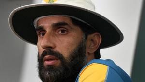 Pakistan cricket captain Misbah-ul-Haq has faced heavy criticism for his team’s spineless show in the recent 3-0 Test series defeat in Australia. There was even doubt whether he could retire before the final Test in Sydney, but he led the side.(AFP) Pakistan cricket captain Misbah-ul-Haq has faced heavy criticism for his team’s spineless show in the recent 3-0 Test series defeat in Australia. There was even doubt whether he could retire before the final Test in Sydney, but he led the side.(AFP)
