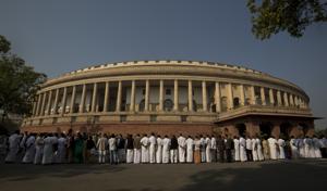 The present Lok Sabha has approximately 30 % of their members with one or multiple cases registered against them. Almost half are for offences such as murder, attempt to murder, rape, dacoity and kidnapping.(Manish Swarup/AP) The present Lok Sabha has approximately 30 % of their members with one or multiple cases registered against them. Almost half are for offences such as murder, attempt to murder, rape, dacoity and kidnapping.(Manish Swarup/AP)