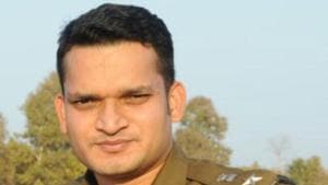 IPS officer Gaurav Tiwari was transferred from Katni barely six months after his posting in the area.(HT Photo)