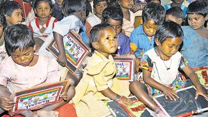 Representative photo: The study rues that although Bihar has nearly 3.4 crore school going children in the age group of 6 to 18 years, about 2 lakh posts of teachers are vacant in the state (Diwakar Prasad/ HT Photo) Representative photo: The study rues that although Bihar has nearly 3.4 crore school going children in the age group of 6 to 18 years, about 2 lakh posts of teachers are vacant in the state (Diwakar Prasad/ HT Photo)