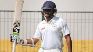 Gujarat skipper Parthiv Patel scored 143 as Gujarat beat Mumbai to win the Ranji Trophy at Holkar Stadium in Indore on Saturday. Get highlights from Day 5 of the Gujarat vs Mumbai Ranji Trophy Final here.(PTI) Gujarat skipper Parthiv Patel scored 143 as Gujarat beat Mumbai to win the Ranji Trophy at Holkar Stadium in Indore on Saturday. Get highlights from Day 5 of the Gujarat vs Mumbai Ranji Trophy Final here.(PTI)