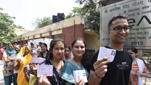 The Delhi government on Tuesday came out with the new civic body map that may give an advantage to the ruling Aam Aadmi Party when the municipal elections are held in April.(HT File Photo) The Delhi government on Tuesday came out with the new civic body map that may give an advantage to the ruling Aam Aadmi Party when the municipal elections are held in April.(HT File Photo)