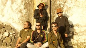 Ti Rat & Rouge Reggae (Ti Rat in centre, standing)(Photo courtesy: Nariyal Paani) Ti Rat & Rouge Reggae (Ti Rat in centre, standing)(Photo courtesy: Nariyal Paani)