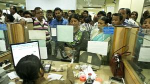 The government plans to bring down the number of PSU banks from 27 to about half a dozen.(AP Photo) The government plans to bring down the number of PSU banks from 27 to about half a dozen.(AP Photo)