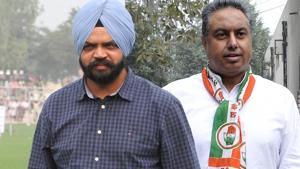 Manpreet Ayali (left) and Bhupinder Singh Sidhu (right)(HT Photo) Manpreet Ayali (left) and Bhupinder Singh Sidhu (right)(HT Photo)