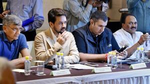 Anurag Thakur and Ajay Shirke were removed as BCCI president and secretary by the Supreme Court. Almost all office bearers of the Indian cricket Board were disqualified after the Supreme Court implemented the reforms suggested by the RM Lodha committee(PTI) Anurag Thakur and Ajay Shirke were removed as BCCI president and secretary by the Supreme Court. Almost all office bearers of the Indian cricket Board were disqualified after the Supreme Court implemented the reforms suggested by the RM Lodha committee(PTI)