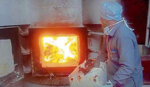 The Customs Department dispose of confiscated heroin by burning them inside a furnace.(HT PHOTO) The Customs Department dispose of confiscated heroin by burning them inside a furnace.(HT PHOTO)