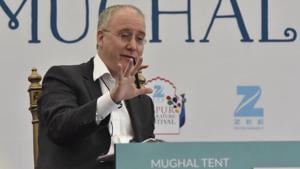 “His (Donald Trump’s) instability, trigger-happiness, and willingness to set the US against the world means the period of long peace is set to end. We may return to a world where conflict between states might return,” said historian David Armitage.(Saumya Khandelwal/HT Photo) “His (Donald Trump’s) instability, trigger-happiness, and willingness to set the US against the world means the period of long peace is set to end. We may return to a world where conflict between states might return,” said historian David Armitage.(Saumya Khandelwal/HT Photo)