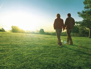 Going for a walk leads to a sense of well-being that has nothing to do with aerobic exercise itself.(GettyImages) Going for a walk leads to a sense of well-being that has nothing to do with aerobic exercise itself.(GettyImages)