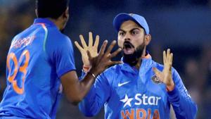 Virat Kohli had clean sweeps in both the ODI series he had stood in for MS Dhoni, winning 5-0 in Zimbabwe in 2013 and 5-0 against Sri Lanka at home next year.(PTI) Virat Kohli had clean sweeps in both the ODI series he had stood in for MS Dhoni, winning 5-0 in Zimbabwe in 2013 and 5-0 against Sri Lanka at home next year.(PTI)