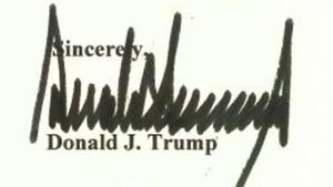 Since, becoming the US President, Trump owns one of the most powerful signatures in the world instead his snaggy signature is quite similar to a seismograph reading from a powerful earthquake.(Twitter Photo)