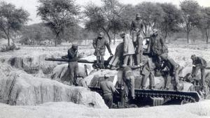 Soldiers investigate a Pakistani damaged tank during the 1971 war. At the time, India had neither confirmed nor denied crossing the border before the war broke out.(File Photo) Soldiers investigate a Pakistani damaged tank during the 1971 war. At the time, India had neither confirmed nor denied crossing the border before the war broke out.(File Photo)