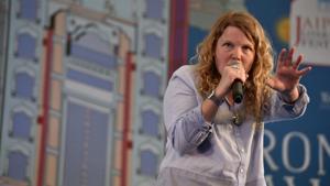 Kate Tempest performs her latest album Let them Eat Chaos at the Jaipur Literature Fest 2017 on Thursday.(Saumya Khandelwal/HT Photo) Kate Tempest performs her latest album Let them Eat Chaos at the Jaipur Literature Fest 2017 on Thursday.(Saumya Khandelwal/HT Photo)